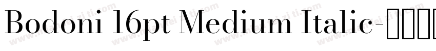 Bodoni 16pt Medium Italic字体转换